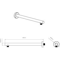 Верхний душ Vincea Хром арт-VSHD-42CCH — фото 3, Верхние души