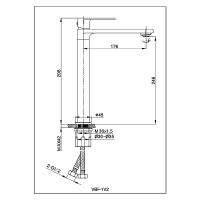 Смеситель для раковины Vincea Vogue Хром арт-VBF-1V2CH — фото 3, Смесители для раковины