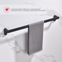 Полотенцедержатель Raglo Черный матовый арт-R300.01.06 — фото 3, Полотенцедержатели