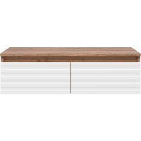 Тумба Brevita Dakota 80 подвесная Белая матовая Дуб Галифакс олово арт-DAK-009080-19-012Я — фото 2, Комоды и тумбы для ванной комнаты