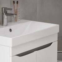 Тумба под раковину Volna Lake 60.2D Белая арт-tnLAKE60.2D-01 — фото 7, Тумбы под раковину