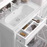 Тумба под раковину Opadiris Палермо 80 Белая матовая арт-00-00002353 — фото 6, Тумбы под раковину