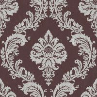 Обои Bernardo Bartalucci Ragazza Винил на флизелине (1,06*10,05) Коричневый, Дамаск арт-5041-5 — фото 1, Обои для стен