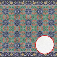 Фреска Ortograf Arabesque 33438 Фактура бархат FX Флизелин (2*2) Разноцветный, Орнамент арт-33438 (бархат FX) — фото 1, Фрески