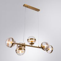 Люстра Artelamp Delacrua Прозрачная Полированная медь арт-A7770SP-6PB — фото 2, Люстры