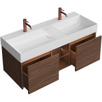 Тумба под раковину Kerama Marazzi Grande 120 GR.120.2\SNUT подвесная Структурированный орех арт-GR.120.2\SNUT — фото 3, Тумбы под раковину