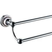 Держатель для полотенец Fixsen Bogema Хром Белый арт-FX-78502 — фото 2, Полотенцедержатели