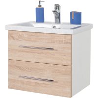 Тумба с раковиной Orange Бриз 60 подвесная Дуб Белая арт-Br-60TUW+RA — фото 2, Тумбы с раковиной