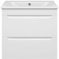 Тумба с раковиной Misty Бриз 60 подвесная Белая матовая арт-УТ000023903 — фото 2, Тумбы с раковиной