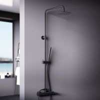 Душевая система Damixa Scandinavian Pure Черная матовая арт-936710300 — фото 2, Душевые стойки