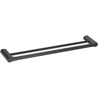 Полотенцедержатель WasserKRAFT Elbе двойной Черный матовый арт-K-7240 — фото 1, Полотенцедержатели