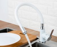 Смеситель для кухни Frap H41 Белый Хром арт-F4041 — фото 8, Смесители для кухни