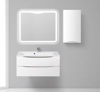 Подвесной шкаф BelBagno Fly-Marino R Bianco Lucido арт-FLY-MARINO-750-1A-SC-BL-P-R — фото 2, Шкафы для ванной