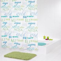 Штора для ванны Ridder Woda 200х180 Синяя арт-33355 — фото 1, Шторы для ванной