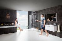 Душевой уголок Ravak Matrix MSDPS 100x80 L профиль Хром стекло Transparent арт-0WLA4C00Z1 — фото 6, Прямоугольные душевые уголки