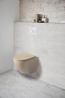 Унитаз Vincea Globo подвесной Капучино матовый с сиденьем Микролифт арт-VT1-14SMC — фото 9, Подвесные унитазы