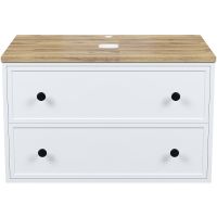 Тумба под раковину Iddis Torr 80 подвесная Белая матовая арт-TOR80WBi95K — фото 1, Тумбы под раковину