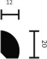 Плинтус напольный NMC Wallstyl DSPLFL200060 2000x20x12 мм арт-FL 6 — фото 3, Плинтуса напольные