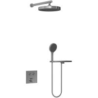 Душевая система Vincea Inspire Вороненая сталь арт-VSFW-4I212RGM — фото 1, Встраиваемые душевые комплекты