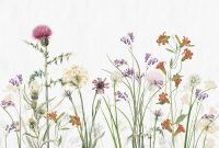 Фреска Ortograf Цветы 34079 Фактура бархат FX Флизелин (4*2,7) Белый/Разноцветный, Цветы арт-34079 (бархат FX) — фото 2, Фрески