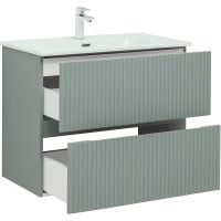 Тумба под раковину Aquanet Джейн 80 подвесная Мисти грин арт-313318 — фото 4, Тумбы под раковину