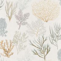 Обои Casadeco Rivage Винил на флизелине (0,53*10,05) Белый/Бежевый/Серый, Листья арт-83972127 — фото 1, Обои для стен