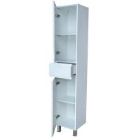 Шкаф пенал Bellezza Асти 35 Белый арт-4626304090019 — фото 4, Пеналы для ванной комнаты