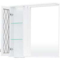 Зеркало со шкафом Volna Milena 70 L с подсветкой Белое арт-zsMLN70.L-01 — фото 9, Зеркальные шкафы в ванную