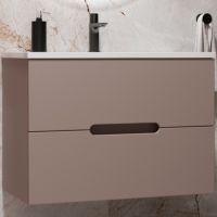 Тумба под раковину Style Line Матис 70 подвесная Тауп темный арт-ЛС-00002297 — фото 1, Тумбы под раковину