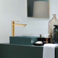 Товар: Смеситель для раковины Vincea Vogue Брашированное золото арт-VBF-1V2BG - фото 2 Смеситель для раковины Vincea Vogue Брашированное золото арт-VBF-1V2BG — фото 2, Смесители для раковины