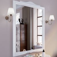 Зеркало TW Veronica Nuovo 63 Bianco арт-VER1163-B — фото 1, Зеркала в ванную комнату