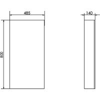 Товар: Зеркальный шкаф Comforty Дуэт 50 Дуб натуральный арт-00-00009923 - фото 6 Зеркальный шкаф Comforty Дуэт 50 Дуб натуральный арт-00-00009923 — фото 6, Зеркальные шкафы в ванную