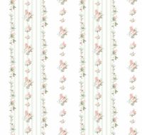 Обои Milassa Classic Флизелин (1*10,05) Зеленый/Розовый, Цветы/Полоса арт-LS4 005 — фото 1, Обои для стен