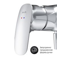 Смеситель для душа AM.PM Spirit V2.1 Хром арт-F71A20000 — фото 6, Смеситель для душа