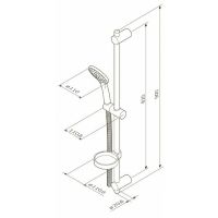 Душевой гарнитур AM.PM Spirit Хром арт-F0170064 — фото 8, Душевые гарнитуры на штанге