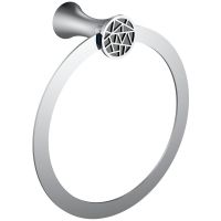 Кольцо для полотенец CeramaLux Virginia Хром арт-94306A — фото 1, Полотенцедержатели