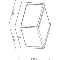 Настенный светильник Artelamp Lancia Белый Черный арт-A6418AL-1BK — фото 3, Уличное освещение