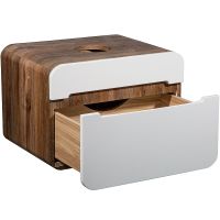 Товар: Тумба под раковину Runo Ницца 60 Темное дерево Белая арт-00-00002124 - фото 2 Тумба под раковину Runo Ницца 60 Темное дерево Белая арт-00-00002124 — фото 2, Тумбы под раковину