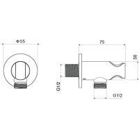 Шланговое подключение Aquatek Хром арт-AQ2460CR — фото 2, Шланговые подключения
