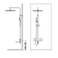 Душевая система WeltWasser WW TS 4244 Хром арт-10000000943 — фото 2, Душевые стойки