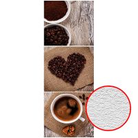 Фотообои для кухни Divino B-032 Фактура песок Винил на флизелине (1*2,7) Бежевый/Коричневый, Кофе арт-B-032 (песок) — фото 1, Обои для стен