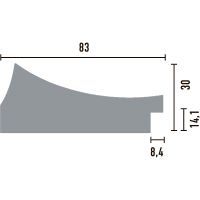Товар: Багет Decomaster 2900x83x30 мм арт-552-1153 - фото 2 Багет Decomaster 2900x83x30 мм арт-552-1153 — фото 2, Багеты