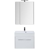 Комплект мебели для ванной Aquanet Августа 75 подвесной Белый арт-225246 — фото 1, Комплекты мебели для ванной