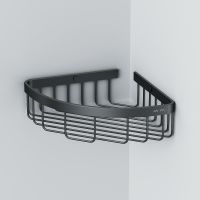 Полка корзина AM.PM Sense L угловая Черная матовая арт-A7452122 — фото 4, Полки для ванной и душа