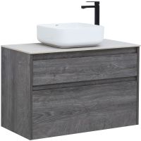 Тумба под раковину Aquanet Nova Lite 90 подвесная Дуб рошелье арт-242267 — фото 3, Тумбы под раковину