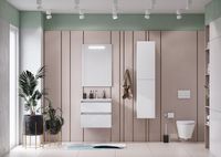 Шкаф пенал Roca The Gap 35 подвесной Белый глянец арт-A857427806 — фото 5, Пеналы для ванной комнаты