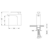 Товар: Смеситель для раковины Timo Torne Золото матовое арт-4361/17F - фото 2 Смеситель для раковины Timo Torne Золото матовое арт-4361/17F — фото 2, Смесители для раковины