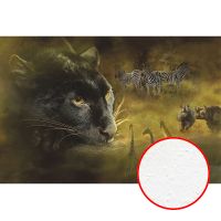 Фреска Ortograf Животные 4183 Фактура бархат FX Флизелин (3*2) Желтый/Черный, Животные арт-4183 (бархат FX) — фото 1, Фрески