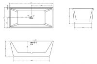 Акриловая ванна Abber 170x80 без гидромассажа арт-AB9224-1.7 — фото 5, Акриловые ванны
