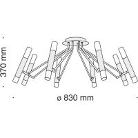Потолочный светильник Maytoni Modern Vigo Белый Черный арт-MOD620CL-16B — фото 4, Накладные светильники